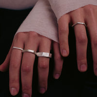 Hex Ring with Diamond