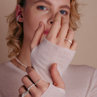 Hex Ring with Diamond