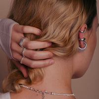 Silver Hex Ring Small