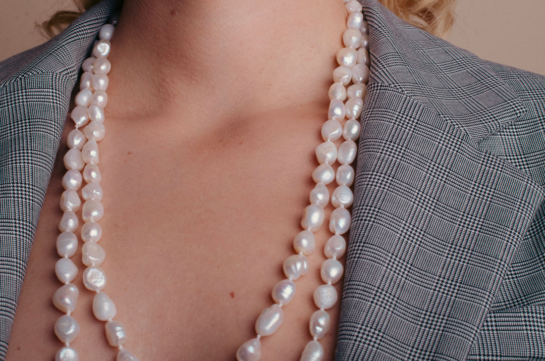 Body Chain Pearl Necklace