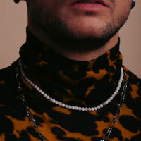 Howlith and Silver Necklace II