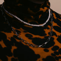 Howlith and Silver Necklace II