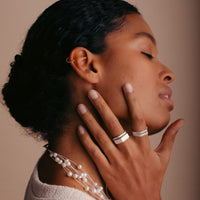 Silver Hex Ring Small