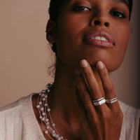 Pearl Necklace "Flakes"
