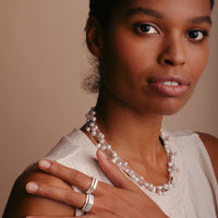 Silver Hex Ring Small