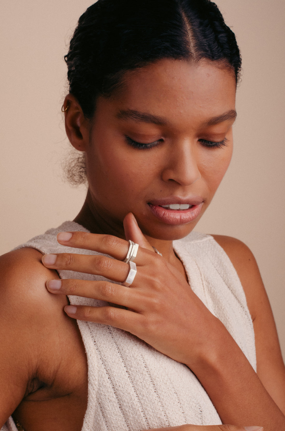 Silver Ring Hex
