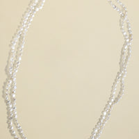 Body Chain Pearl Necklace - white