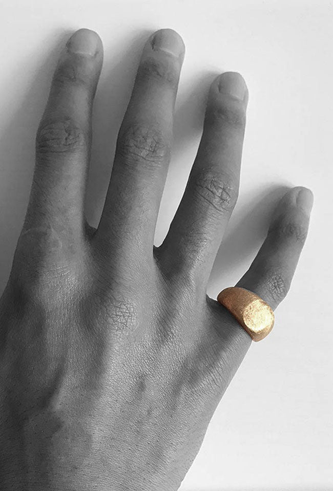 Rima Original SLIM SIGNET - Silver Ring