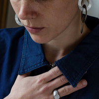 Rima Original SLIM SIGNET - Silver Ring