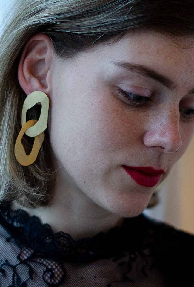 "Rocks" Earrings double