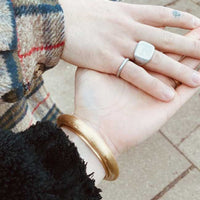 "Rima Original SIGNET Square" - Silver Ring