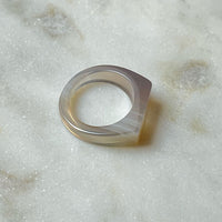 RIMA Natural AGATE SLIM SIGNET RING