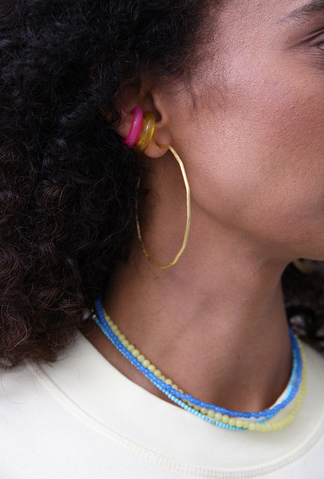 "Bold" Cuff - natural stone