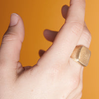 "Rima Original SIGNET Square" - Silver Ring