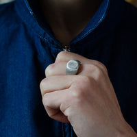 Rima Original SLIM SIGNET - Silver Ring