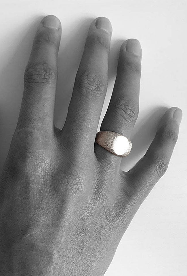 Rima Original SLIM SIGNET - Silver Ring