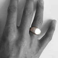 Rima Original SLIM SIGNET - Silver Ring