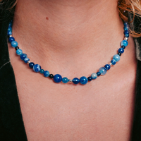 Light Blue Beads Necklace