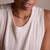 Red-Yellow Beads Necklace