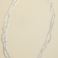 Body Chain Pearl Necklace  - white