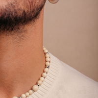 White Beads Necklace – Smaller